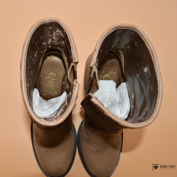 Carlos Santana Equal Gentle Tan Leather Boots, Size 6M - Picture 7 of 7